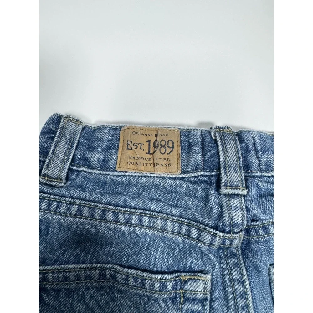1989 Place‎ Jeans Boys 5T Blue Denim Adjustable Waist Medium Wash Bootcut Leg